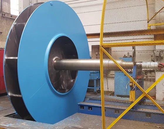 Production of an exhaust fan rotor